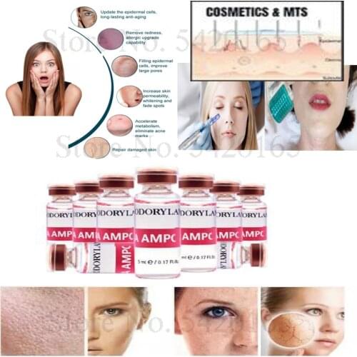 10 vials 5ml Cross-linked HA Hyaluronic Acid Pure Micro Molecular Mesotherapy HA Collagen Hyaluronic Acid Skin Whitening Serum