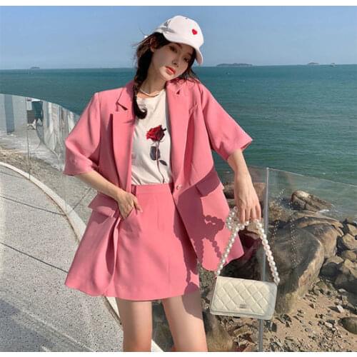 Hstar Vintage Female Office Ladies Blazer Suits Retro Blazer Sets Single Breasted Jacket & Pencil Skirt 2 Pieces Skirt Suits