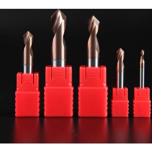 LIJUN HRC60 3MM 4MM 5MM 6MM 8MM 10MM 90 Degree Spot Drill Bit for Machining Hole Drill Chamfering Tools Tungsten Carbide Steel