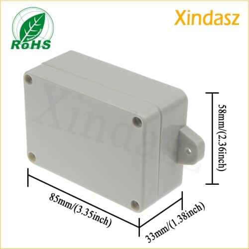 Small plastic waterproof enclosure plastic project case plastic box wall mount 85*58*33mm
