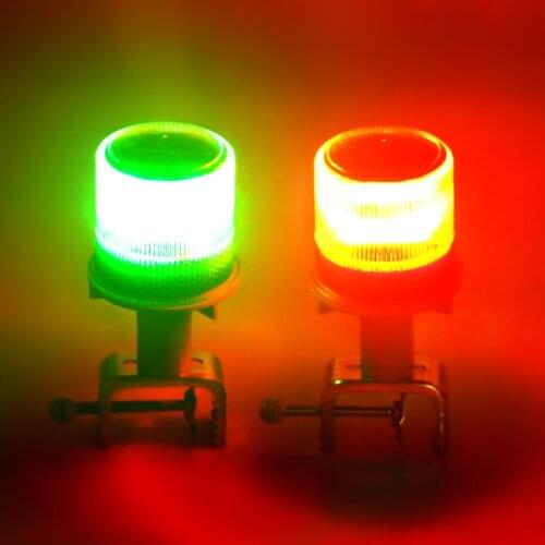Marine LED Solar Beacon Light, Navigation Signal Light, Positioning Light, Long on, Always on, Flashing Obstacle Light