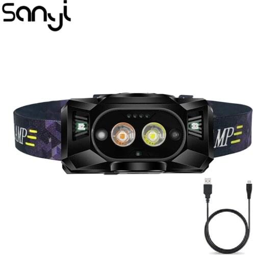 Motion Sense Headlight XPG LED Lantern 60° Rotation Torch Flashlamp Super Bright Working Lamp Portable Lantern Emergency Light