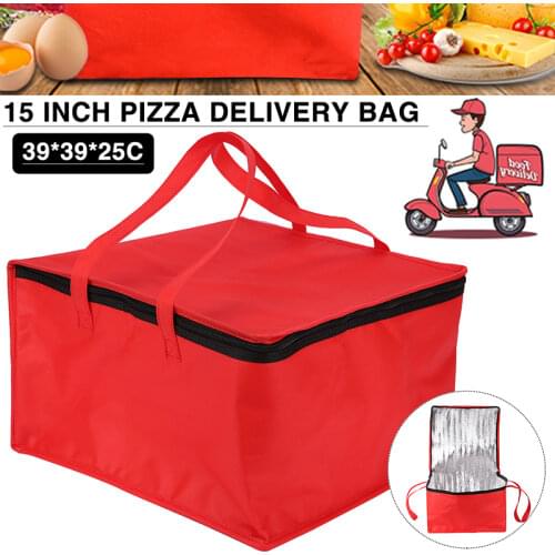 Non Woven Fabric Heat Preservation Bag Pizza Delivery Bag For Family Outdoor Picnic Food Insulation 39 * 39 * 25cm