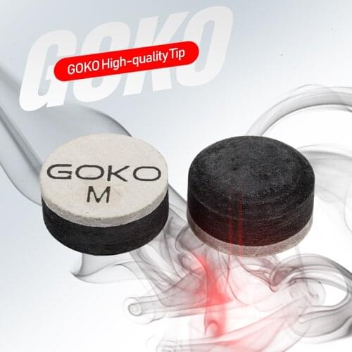 New GOKO Pool Cue Tip Billiards Cue Tip 10mm 11mm 11.5mm 11.75mm 13mm S/M/H Tip Billiard Accessories for Champion Pool Cues Tip
