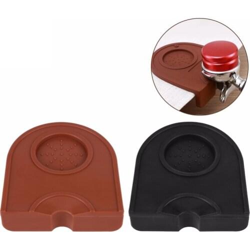 New Manual Barista Coffee Espresso Latte Art Pen Tamper Holder Silicone Pad Mat Kitchen Accessories Black