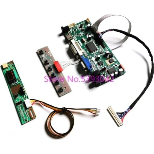 Fit LP154WX4(TL)(AA)/(TL)(AB)/(TL)(CA)/(TL)(CB)/(TL)(CC) LVDS 30-Pin 1CCFL VGA 1280*800 15.4" monitor controller board kit