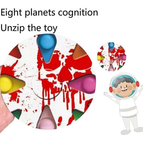 New Halloween Fingertip Decompression Game Toy Spinning Top Running Stress Relief Gyro Push Bubble Xmas Gifts