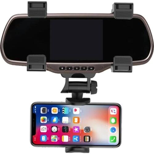 Adjustable Car Auto Rearview Mirror Mount Cell Phone Holder Bracket Stands For Universal Car Bicycle Holder Smart Phone GPS