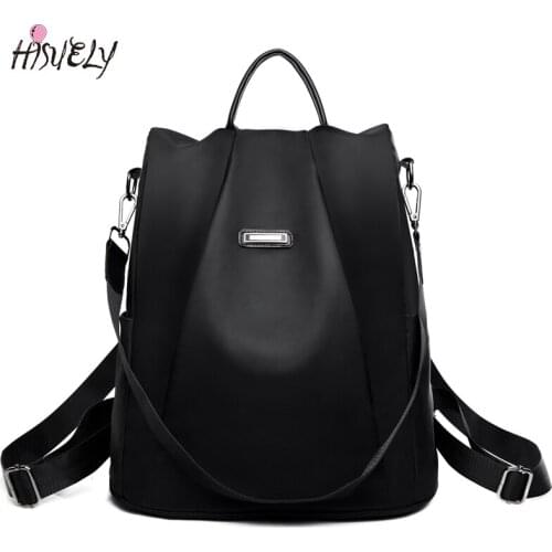 HISUELY Anti-theft Oxford Backpack Female Designer School Bags For Teenager Girls Waterproof Travel Backpack Women Bagpack