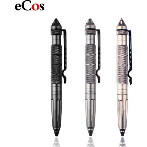 Self Portable Multipurpose Pen Anti-skid Aviation Aluminum Personal Self Defense Tactical Pen Tool Tungsten Steel Head