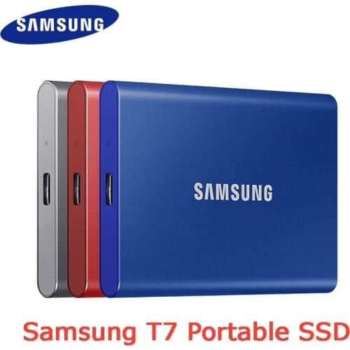 Samsung T7 SSD 500GB 1TB 2TB USB3.2 Gen 2 Type-C Portable Interface Solid State Drive PCIe NVMe