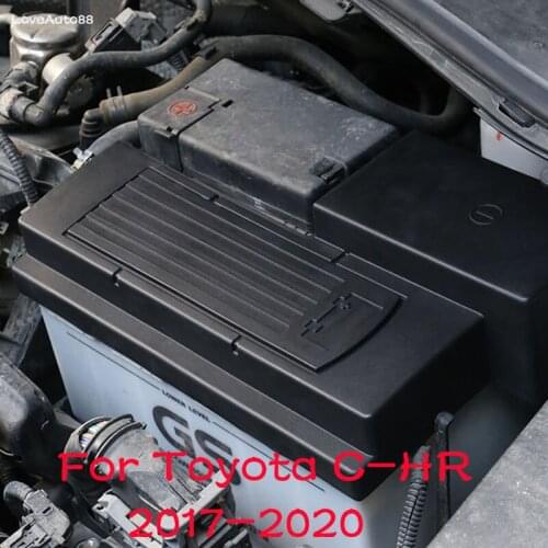 Car Battery Positive Negative Protection Cover Engine Battery Protective Box for Toyota CHR C-HR 2016 2017 2018 2019 2020 2021