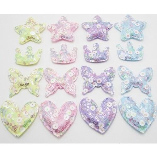 10pcs Ball Padded Appliques For Clothes DIY Baby Hair Clip Headwear Decor Ornament Accessories