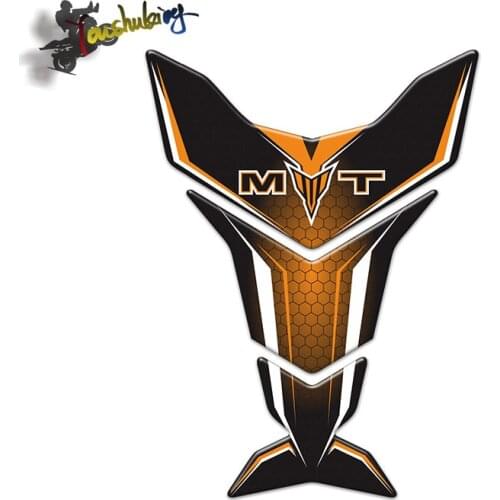 3D Rubber Sticker Motorcycle Emblem Badge Decal For MT03 MT07 MT09 MT-09 FZ07 MT-07 MT10 MT25 Tank All Years