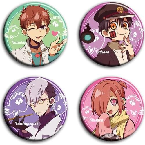58mm Anime Toilet Bound Hanako kun Metal Bagdes Metal Icons Brooch