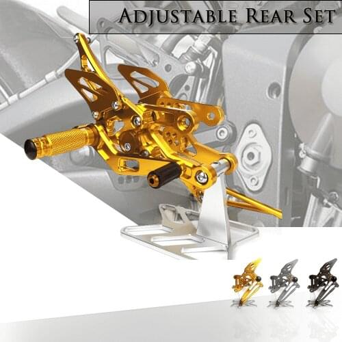 Motorcycle Accessories CNC Alu Footrest Rear Sets Adjustable Rearset Foot Pegs for HONDA F5 CBR600RR F5 03-06 CBR1000RR 04-07
