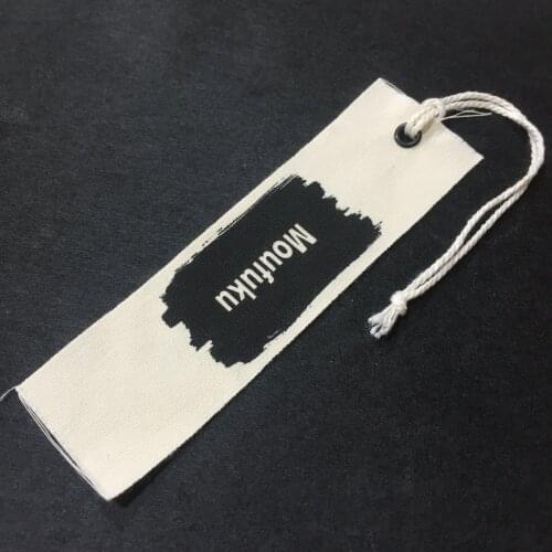 Tag Clothing Custom Printable 3.5x12cm Cotton Garment Label For Trousers