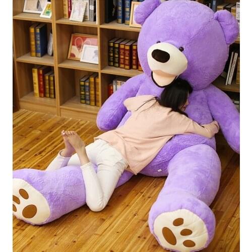 100-260cm Oversized Teddy Bear Big Bear Skin Huge American Bear Shell Big Teddy Plush Toy Large Teddy Dolls DIY Doll No Cotton