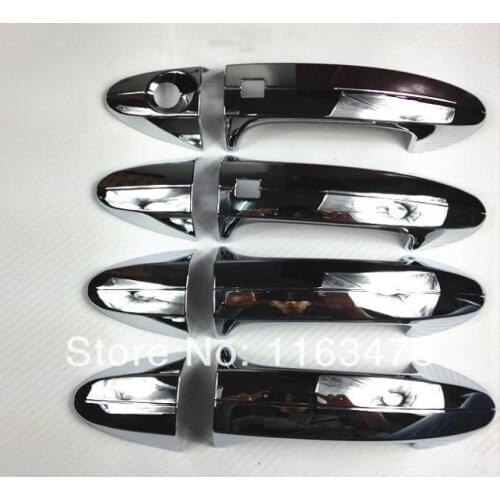 For Ford EcoSport 2013 2014 2015 2016 ABS Chrome Car Decoration Door Handle Cover Trim Molding With Smart Hole new