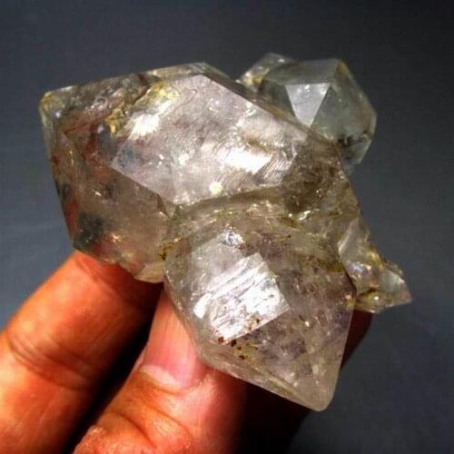 104g Elestial Skeletal Scepter Herkimer Quartz DT - crystals and stones healing Mineral specimen Home Decor feng shui G0017