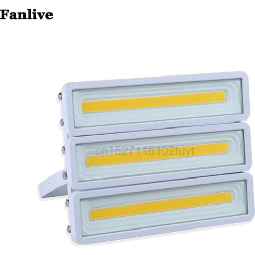 Fanlive 4PCS COB 100W Waterproof 150W 200W 300W 400W Flood Lamp High Power AC220V LED Street Floodlights Flood Light