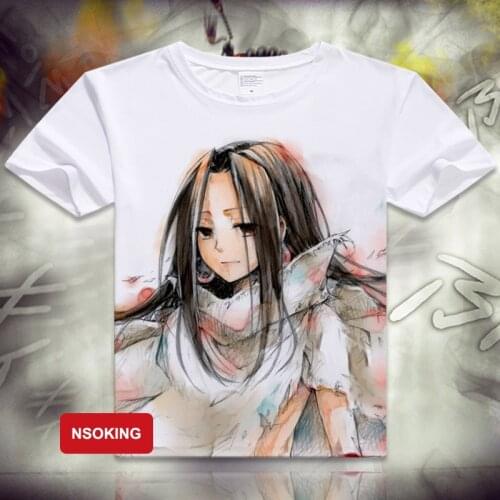 Shaman King T-shirt Anime Yoh Asakura Cosplay T shirt Fashion Men Women Breathability Tops Tees