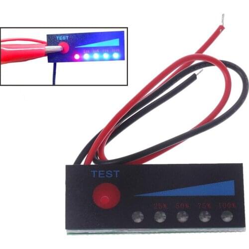 1S 2S 3S 4S 5S 6S 7S 18650 Li-ion Lipo Lithium 12V Lead Acid Battery Level Indicator Tester LCD Display Meter Module Capacity