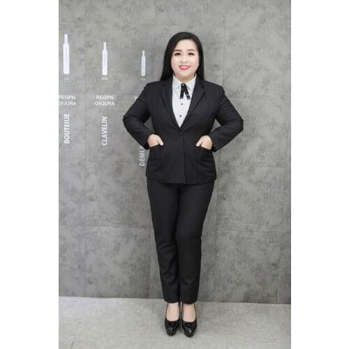 Korean fashion office lady black pants women elastic high waist ol workwear formal straight women pants cargo pants women H193