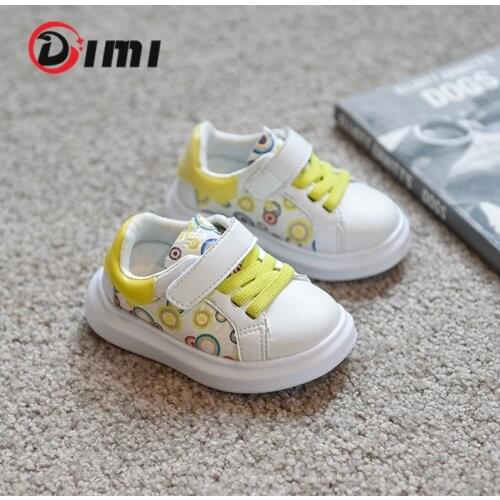 DIMI 2021 Autumn Infant Toddler Shoes Fanshion Soft Comfortable PU Leather Baby Sneakers Non-Slip Flat Baby Walkers Shoes T21161