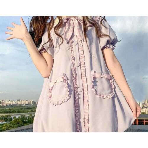 Sweet Lolita Dress Women Vintage Cosplay Sailor Lolita Costumes Dresses D371