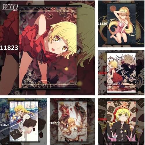 Monogatari Oshino Shinobu Wall Poster Anime Posters Canvas Painting Wall Decor Retro Poster Wall Art Picture Room Home Decor