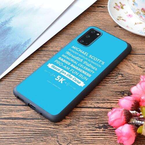 For Samsung Galaxy The Office Rabies Awareness Fun Run Print Soft Matt Phone Case