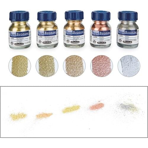 20ml German Solid Watercolor Pigment Powder Bronze Gold Silver Metallic Powder Watercolor Paint Pearlescent Powder Acrylic Paint