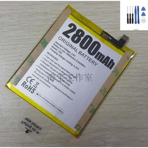 Original Doogee X55 battery 2800mah 3.8V for DOOGEE X55 Smartphone 5.5inch 18:9 HD MTK6580 Quad Core
