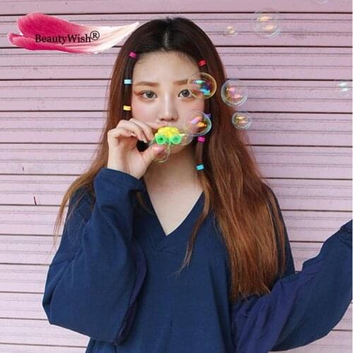 Candy Color Round Clips 20pcs Plastic Hair Beads Crochet Dreadlock Braid Hair Cuff Clip Headwear Accessories Random Color