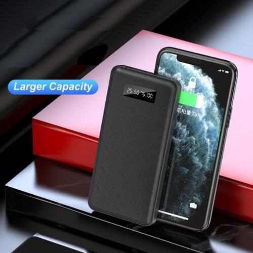 10000mAh Larger Capacity Portable Mini Power Bank With Double USB OUTPUT LED Flashlight Display Powerbank For Smart Mobile Phone