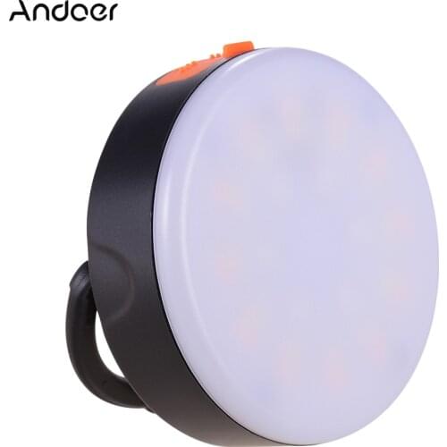 Andoer LY-02 Mini RGB LED Fill Light Photography Lamp Portable Multi-functional Superbright 3200K-6500K Built-in Battery White