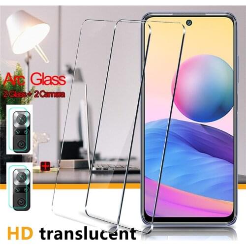 Arc Clear Glass for Redmi-Note-10 5G Glasses Xiomi Xiaomi Redmi 10 HD Lamina Redmi Note 10 Pro Screen Protector Redmi Note 10 5G