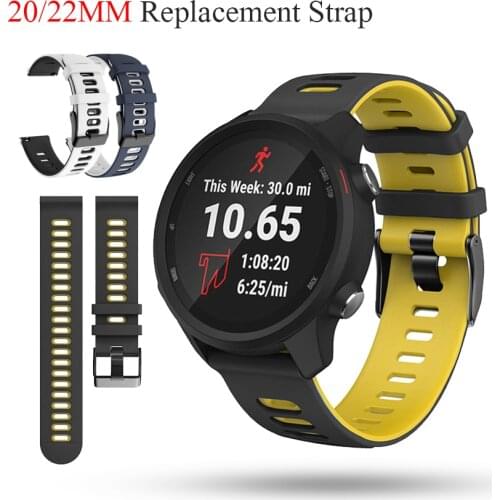 For Garmin Vivoactive 3 3M watchband Strap for Xiaomi LS05/Samsung Galaxy Watch3 45mm/41mm band 20/22mm Silicone Universal band