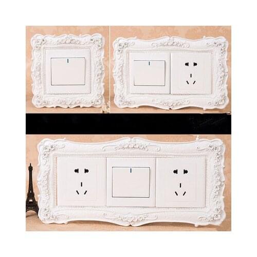 Luxury Gold Resin Switch Protective Sleeve Gold Elephant Switch Decorative Sticker Creative Socket Lamp Switch Nordic Decor