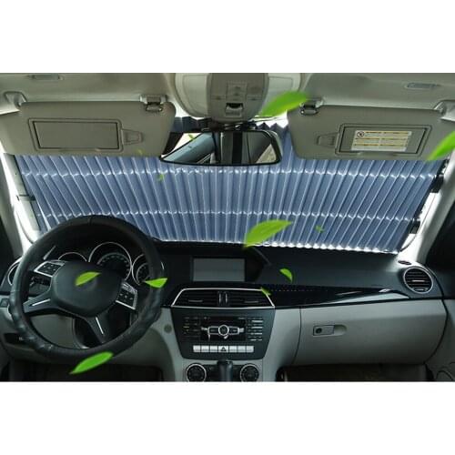 Car Sun Insulation Curtain UV Protection Retractable Shield Cover 65CM