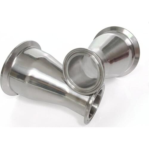 63mm to 51mm Pipe OD 2.5" to 2" Tri Clamp SUS304 Sanitary Reducer Fitting Homewbrew