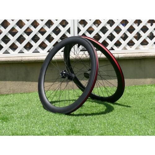 Ultra Light Clincher Wheelset 60mm Full Carbon Road Cyclocross Bike Wheelset Disc Brake Quick Release Front QR / Rear QR 135mm