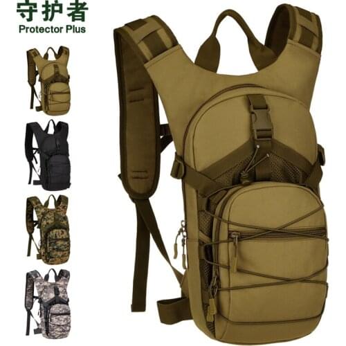 15L Bicycle cycling backpack Molle men women 1000D Nylon Rucksack Army Sport Bags Outdoor 2.5L water bag backpack fishing bag