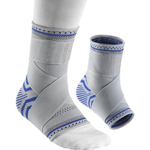 1 Pair Sports Safety Ankle Support Pad Protection Compression Ankle Brace Elastic Bandage Guard Foot Straps Wrap Protection L/XL
