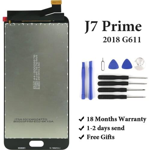 Super AMOLED 5.5" inch for Samsung J7 Prime 2 2018 G611 G611F LCD Screen Replacement Display Digitizer touch screen assembly