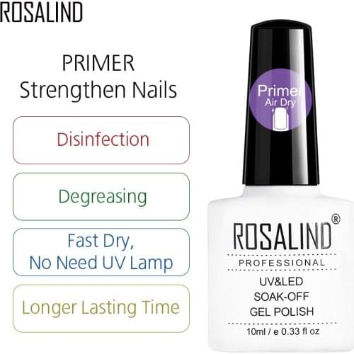 ROSALIND Gel Polish 1PCS UV Nail Art Nagellak Semi Permanent Soak off Manicure Gel Varnishes hybrid Nail Primer Gel Nail Polish