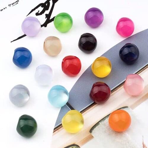 100pcs Resin Buttons Pearl Buttons Blouse Shirt Decoration Accessories Round Colored Resin Button Wholesale