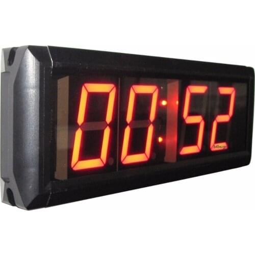 2.3'' Digital High LED Wall Clock Countdown In Minutes Seconds Support 12 and 24 Hours Time Control By Remote