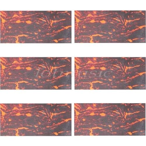 6pcs Tortoise Shell Acoustic Guitar Pickguard Blank With Adhesive Back 460mm*180mm New